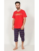 Pánské pyžamo kapri Indigo Pánské pyžamo kapri Indigo