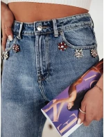 Dámské džínové kalhoty MOM modré FashionStreet UY1882