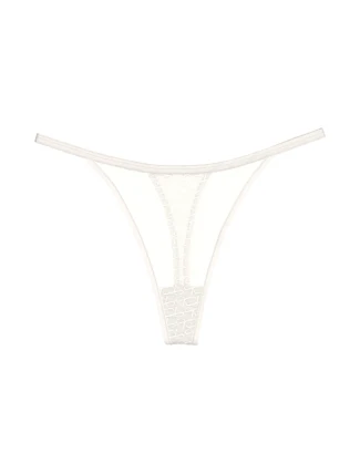 Dámská tanga Triumph Signature Sheer String - WHITE - bílé 1595 - TRIUMPH