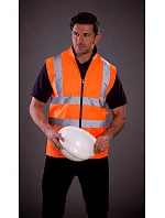 Yoko HV 008F Hi-Vis Oboustranná Fleecová Vesta 79.008F hi vis orange