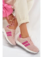 Dámské tenisky z přírodního semiše růžové Marceline