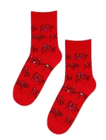PERFECT MAN-CASUAL Valentýnské vzorované ponožky PERFECT MAN-CASUAL Valentýnské vzorované ponožky