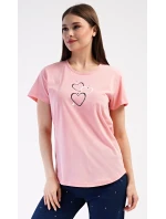 Dámské domácí šaty s tříčtvrtečním rukávem Lekníny Dámské domácí šaty s tříčtvrtečním rukávem Lekníny