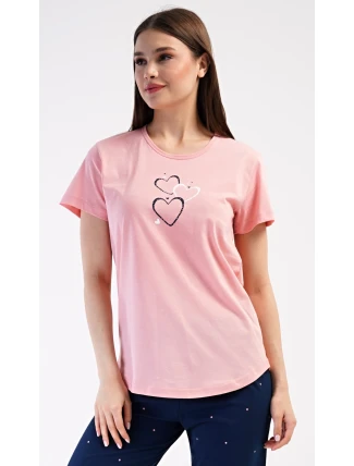 Dámské domácí šaty s tříčtvrtečním rukávem Lekníny Dámské domácí šaty s tříčtvrtečním rukávem Lekníny