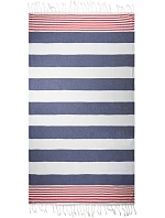 The One Towelling Hamam Marine Hamam ručník "Marine" 48.1046 navy/red The One Towelling Hamam Marine Hamam ručník "Marine" 48.1046 navy/red