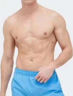 Pánské střední plavecké šortky se stahovací šňůrkou KM0KM00819 CY0 sv. modrá - Calvin Klein