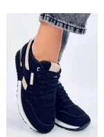 Dámská sportovní obuv YY41 Černá s béžovou - Inello Dámská sportovní obuv YY41 Černá s béžovou - Inello