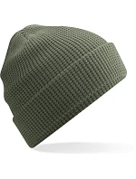 Beechfield B 52N Pletená bio čepice s vaflovým úpletem 53.052N olive green