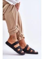 Dámské látkové sandály na zip černé Jose Dámské látkové sandály na zip černé Jose