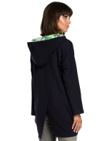 B091 Mikina na zip Oversized - černá B091 Mikina na zip Oversized - černá