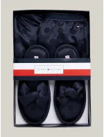 Dámský pyžamový set dárkové balení GIFT PYJ CAMI SET & SLIPPERS UW0UW04855 DW5 tm. modré - Tommy Hilfiger
