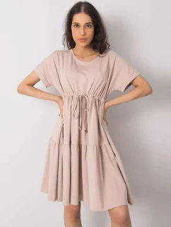 Dámské šaty RV SK 6761.68 béžové - FPrice