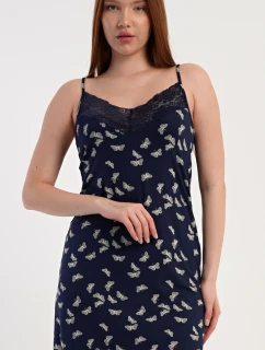 Dámská noční košile na ramínka Motýlci