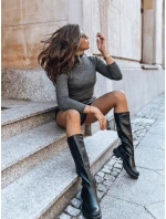 Dámský svetr OSLO tmavě šedý FashionStreet MY1268 Dámský svetr OSLO tmavě šedý FashionStreet MY1268