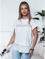 Dámské tričko DREAMY ecru FashionStreet RY2521
