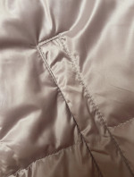Krátká béžová dámská bunda s odepínací kapucí S'West (B8228-12)