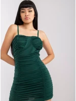 Šaty DHJ SK 13930.90 tmavě zelená Šaty DHJ SK 13930.90 tmavě zelená