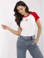 Tričko NM TS V7940.17 bílé a červené