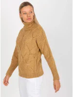 Dámský svetr LC SW 3019 velbloudí - FPrice Dámský svetr LC SW 3019 velbloudí - FPrice