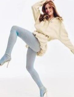 Tenké punčocháče - vzor SAVANA