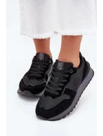 Kožené Dámské Tenisky Big Star OO274529 HI-POLY SYSTEM Černé