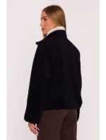 M885 Kabát látkový - černý M885 Kabát látkový - černý