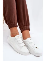 Dámské nízké tenisky z ECO kůže Big Star – bílé