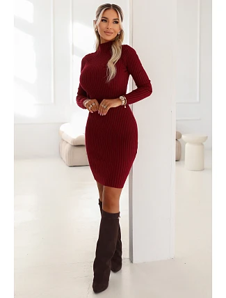 Dámské šaty 652-1 Bordó - Numoco