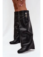 Kozačky na klínech  model 217757 Step in style