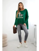 Dámská halenka s orlem a nápisem Canyon zelený