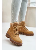 Zateplené dámské boty Big Star OO274A285 Camel