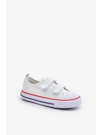 Dětské Tenisky Na Suchý Zipper Big Star OO374009 Bílé