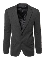 Pánská jednořadá šedá bunda FashionStreet MX0624