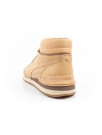 Puma ST Runner v4 Mid sportovní obuv pánské kotníkové tenisky hnědé barvy