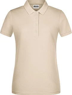 Daiber 8009 Dámské piqué polo z bio bavlny 02.8009 stone