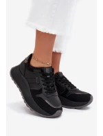 Zateplené dámské sneakers na platformě Big Star SS274007 HI-POLY SYSTEM černé