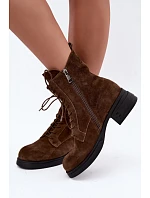 Šněrovací kotníkové boty model 231632 Step in style