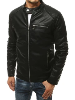 Pánská kožená bunda černá FashionStreet TX3463