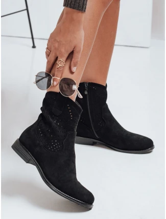 Dámské podzimní černé boty FashionStreet ZY1037