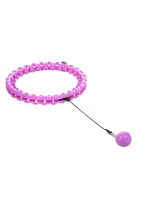 HULA HOP SET HHW12 FIALOVÝ S VÝSTUPKY A ZÁVAŽÍMI HMS + OPASEK BR163 ČERNÝ PLUS SIZE HULA HOP SET HHW12 FIALOVÝ S VÝSTUPKY A ZÁVAŽÍMI HMS + OPASEK BR163 ČERNÝ PLUS SIZE