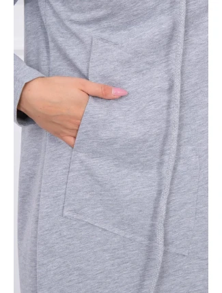 Volná pláštěnka s kapucí šedá Volná pláštěnka s kapucí šedá