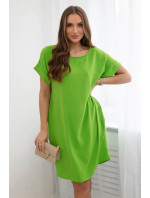 Šaty s kapsami světle zelená