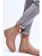 Dámské matné gumáky Bežové Helinca