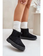 Dámské Sněhule Na Platformě Z Eko Semiše Černé Atteria Dámské Sněhule Na Platformě Z Eko Semiše Černé Atteria