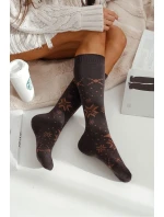 DÁMSKÉ FROTÉ PONOŽKY S HVĚZDAMI