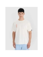 Pánské tričko oversize s potiskem 4F 4FRSS25TTSHM2652-11S pánské Pánské tričko oversize s potiskem 4F 4FRSS25TTSHM2652-11S pánské