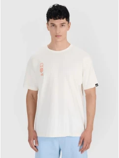 Pánské tričko oversize s potiskem 4F 4FRSS25TTSHM2652-11S pánské