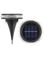SOLÁRNÍ DISKOVÉ LAMPY PRO MONTÁŽ NA ZEM NEBO NA ZEĎ 2KS