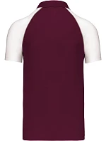 Kariban K 226 Baseballové piqué polo 20.K226 bordeaux/light grey/white Kariban K 226 Baseballové piqué polo 20.K226 bordeaux/light grey/white