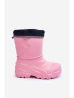 Dětské Oteplené Galosy Befado 162Y307 Růžové